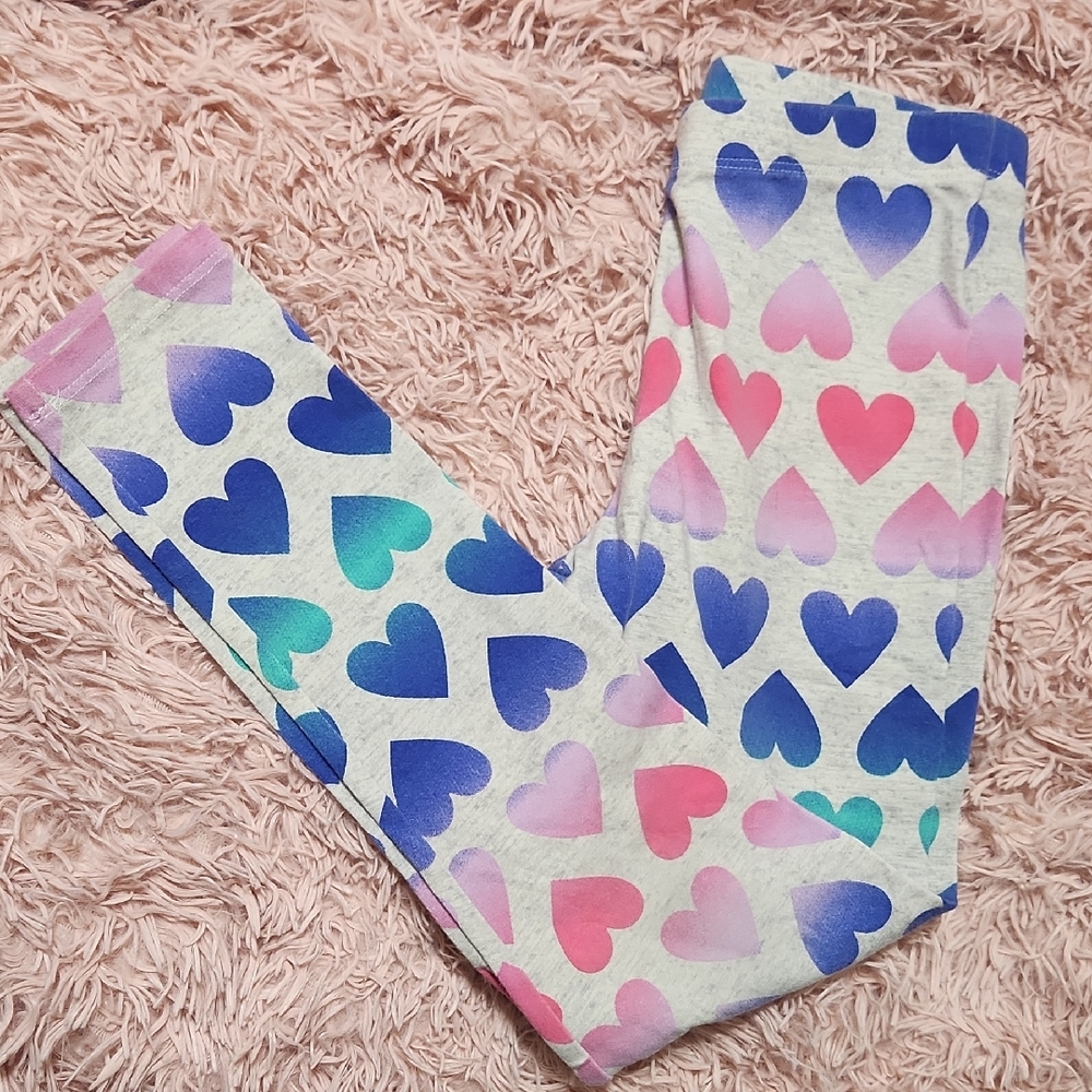 OshKosh B'gosh Multicolor Heart Leggings For Girls Size 8